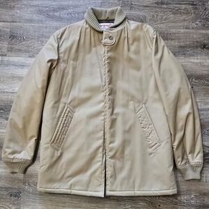 McGregor Brown Quilted Jacket with Ribbed Collar